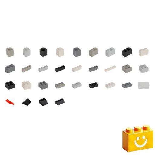 Q-BRiCKS | 250 db-os, 100% kompatibilis építőkocka készlet | házikó