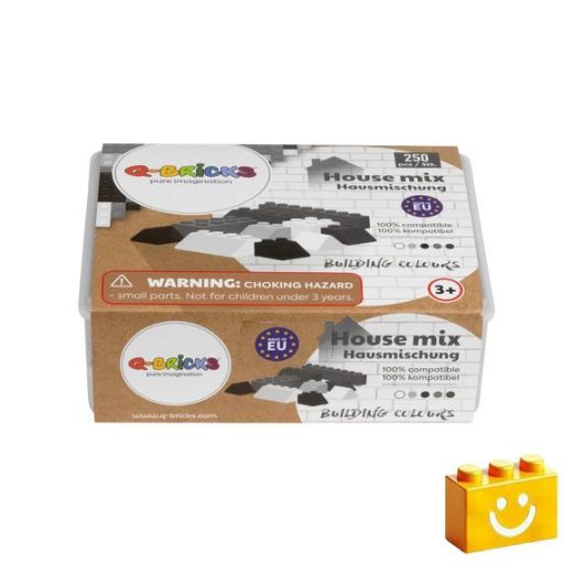 Q-BRiCKS | 250 db-os, 100% kompatibilis építőkocka készlet | házikó