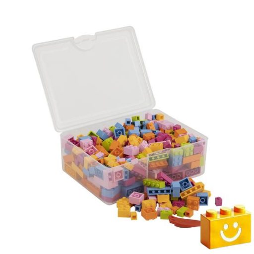 Q-BRiCKS | 300 db-os vegyes, 100% kompatibilis építőkocka készlet virág színekben