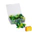 Q-BRiCKS | 300 db-os vegyes, 100% kompatibilis építőkocka készlet különböző zöld színekben