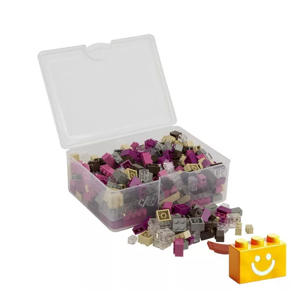 Q-BRiCKS | 300 db-os vegyes, 100% kompatibilis építőkocka készlet különleges színekben Q-BRiCKS | 300 db-os vegyes, 100% kompatibilis építőkocka készlet különleges színekben