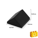 Q-BRiCKS | 150 db-os, 100% kompatibilis építőkocka készlet | fekete tetőelemek