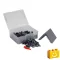 Q-BRiCKS | 150 db-os, 100% kompatibilis építőkocka készlet | sötétszürke tetőelemek
