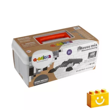  Q-BRiCKS | 400 db-os, 100% kompatibilis építőkocka készlet | házikó