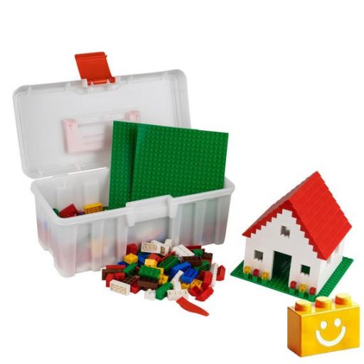 Q-BRiCKS | 400 db-os, 100% kompatibilis építőkocka készlet | házikó alapszínekben