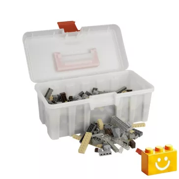   Q-BRiCKS | 500 db-os vegyes, 100% kompatibilis építőkocka készlet különböző színekben (alapkockák)