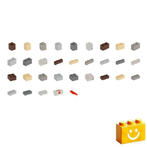 Q-BRiCKS | 750 db-os vegyes, 100% kompatibilis építőkocka készlet különböző színekben(alapkockák)