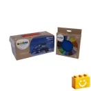 Q-BRiCKS | 600 db-os vegyes kék, 100% kompatibilis építőkocka készlet (alapkockák)