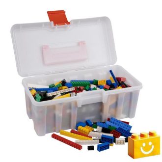   Q-BRiCKS | 650 db-os vegyes, 100% kompatibilis építőkocka készlet | alap színekben (alapkockák)