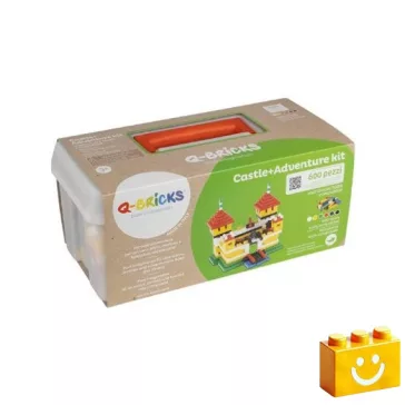   Q-BRiCKS | 600 db-os, 100% kompatibilis építőkocka készlet | Kastély és kalandkészlet