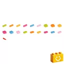 Q-BRiCKS | 1000 db-os vegyes, 100% kompatibilis építőkocka készlet vidám színekben | elsősorban óvodáknak (alapkockák)