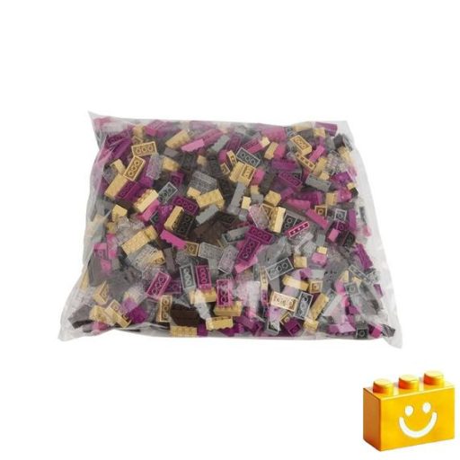 Q-BRiCKS | 1000 db-os vegyes, 100% kompatibilis építőkocka készlet különleges színekben | elsősorban óvodáknak (alapkockák)