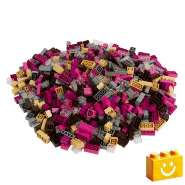   Q-BRiCKS | 1000 db-os vegyes, 100% kompatibilis építőkocka készlet különleges színekben | elsősorban óvodáknak (alapkockák)
