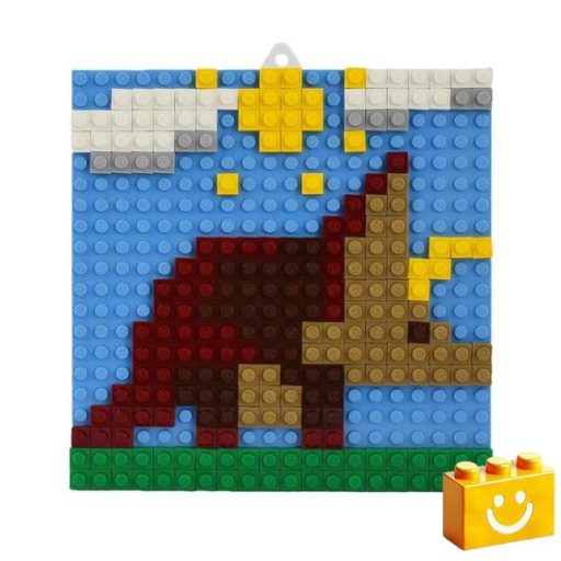 Q-BRiCKS | Dinoszauruszos készségfejlesztő mozaik építőjáték készlet