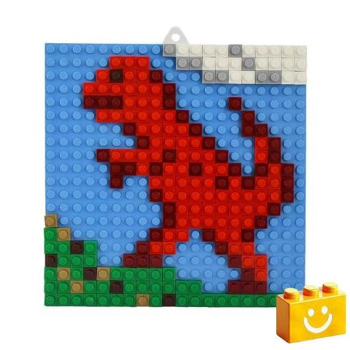 Q-BRiCKS | Dinoszauruszos készségfejlesztő mozaik építőjáték készlet