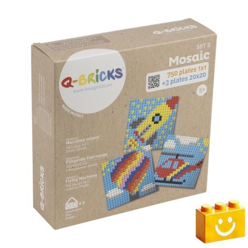 Q-BRiCKS | Légi járműves készségfejlesztő mozaik építőjáték készlet