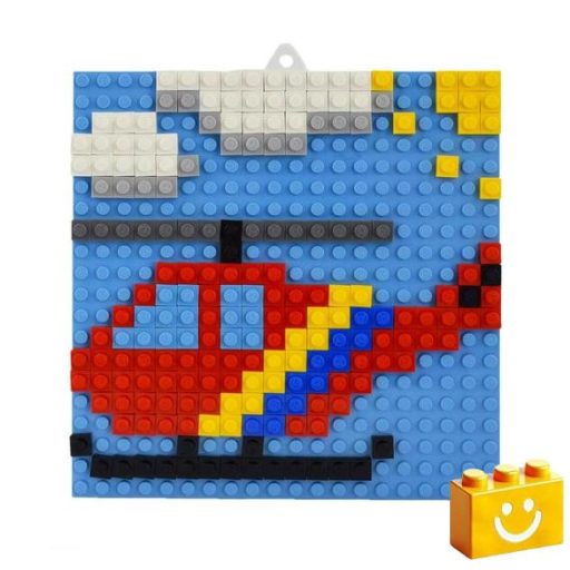 Q-BRiCKS | Légi járműves készségfejlesztő mozaik építőjáték készlet