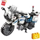 QMAN 11016 - Rendőrmotor építőjáték - 100% kompatibilis minden más kedvelt márkával