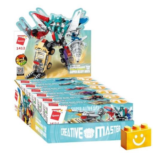 QMAN 1412 - 6 az 1-ben Árész a szuper robot építőjáték - 100% kompatibilis minden más kedvelt márkával