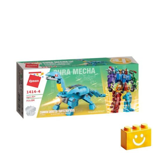 QMAN 1414 - 6 az 1-ben Sura Mecha a dinoszaurusz transformer építőjáték - 100% kompatibilis minden más kedvelt márkával