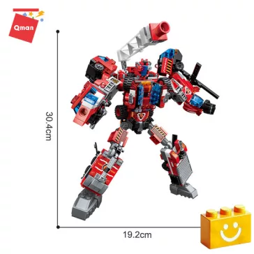   QMAN 1416 - 6 az 1-ben Lángoló Mars építőjáték - 100% kompatibilis minden más kedvelt márkával