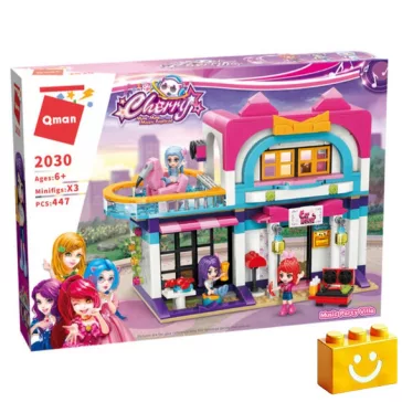   QMAN 2030 - Cherry Mew Zene Party Villa építőjáték - 100% kompatibilis minden más kedvelt márkával