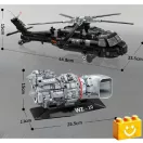 QMAN 23016 - Harbin Z-20 többcélú helikopter - 100% technic-kompatibilis építőjáték QMAN 23016 - Harbin Z-20 többcélú helikopter - 100% technic-kompatibilis építőjáték