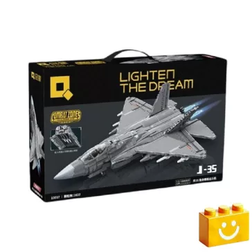   QMAN 23017 - Shenyang J-35 lopakodó hordozó alapú vadászgép - 100% technic-kompatibilis építőjáték