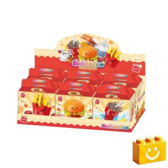   QMAN 35012 - Mc burger menü építőjáték - 100% kompatibilis minden más kedvelt márkával
