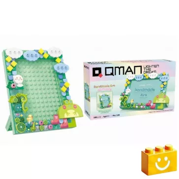   QMAN 36011-1 - Esős Nap képkeret építőjáték - 100% kompatibilis minden más kedvelt márkával