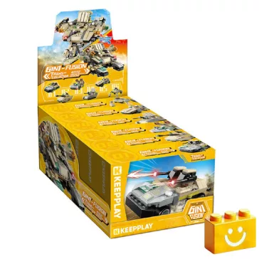   QMAN 41112 - Ground Battle Overlord 6 az 1-ben katonai járművek - 100% kompatibilis minden más kedvelt márkával