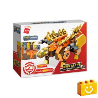   QMAN 41215 - Csodakocka - Acélgerincű Stegosaurus építőjáték - 100% kompatibilis minden más kedvelt márkával