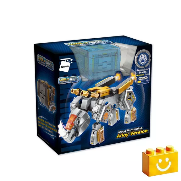 QMAN 41219 - Csodakocka - Mega Orrszarvú építőjáték - 100% kompatibilis minden más kedvelt márkával QMAN 41219 - Csodakocka - Mega Orrszarvú építőjáték - 100% kompatibilis minden más kedvelt márkával