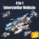 QMAN 41310 - 4 az 1-ben Csillagközi vadász építőjáték - 100% kompatibilis minden más kedvelt márkával QMAN 41310 - 4 az 1-ben Csillagközi vadász építőjáték - 100% kompatibilis minden más kedvelt márkával