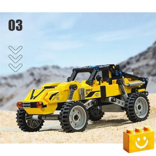 QMAN 42108 - 3 az 1-ben Csőrös kamion, Pick-up, Cross-autó építőjáték - 100% kompatibilis minden más kedvelt márkával