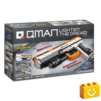   QMAN 42109 - 3 az 1-ben Játékfegyverek építőjáték - 100% kompatibilis minden más kedvelt márkával