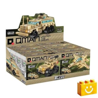   QMAN 42202 - 8 az 1-ben Páncélozott jármű építőjáték - 100% kompatibilis minden más kedvelt márkával