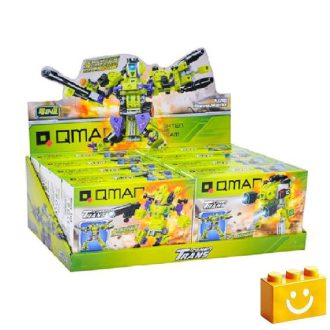  QMAN 42203 - 4 az 1-ben Pioneer harcos robot építőjáték - 100% kompatibilis minden más kedvelt márkával