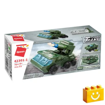   QMAN 42301 - 8 az 1-ben Háborús tank építőjáték - 100% kompatibilis minden más kedvelt márkával
