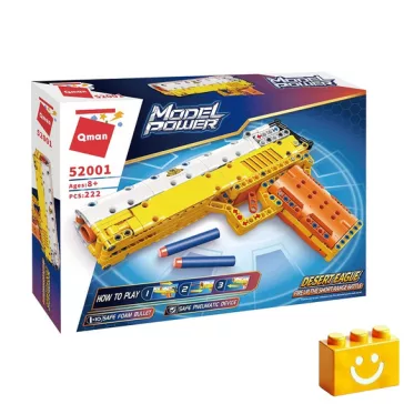   QMAN 52001 - Desert Eagle játékpisztoly - 100% technic-kompatibilis építőjáték