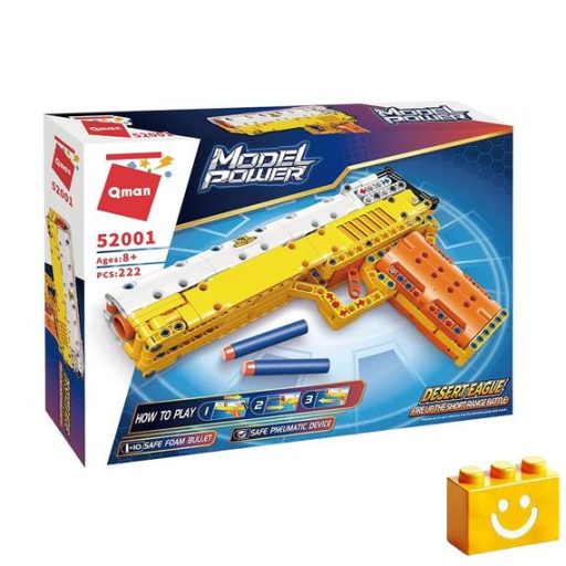 QMAN 52001 - Desert Eagle játékpisztoly - 100% technic-kompatibilis építőjáték