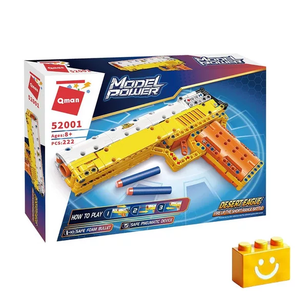 QMAN 52001 - Desert Eagle játékpisztoly - 100% technic-kompatibilis építőjáték QMAN 52001 - Desert Eagle játékpisztoly - 100% technic-kompatibilis építőjáték