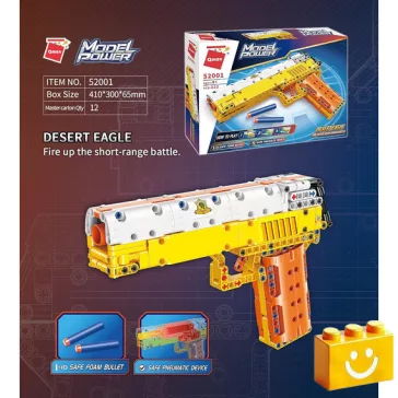   QMAN 52001 - Desert Eagle játékpisztoly - 100% technic-kompatibilis építőjáték