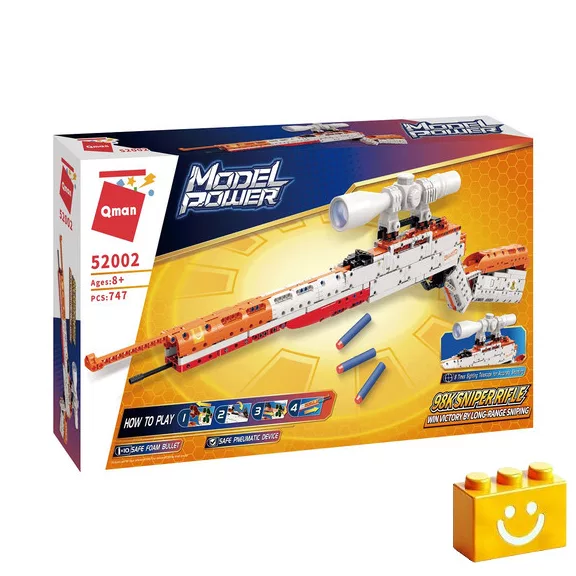 QMAN 52002 - Mauser 98k játék-ismétlőpuska - 100% technic-kompatibilis építőjáték QMAN 52002 - Mauser 98k játék-ismétlőpuska - 100% technic-kompatibilis építőjáték