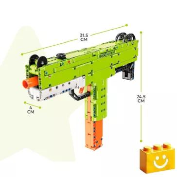   QMAN 52003 - UZI Játék géppisztoly - 100% technic-kompatibilis építőjáték