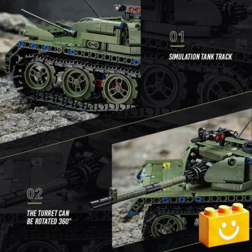 QMAN 54003 - Panther tank - 100% technic-kompatibilis építőjáték