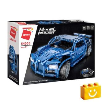   QMAN 54005 - Phantom kék sportautó - 100% technic-kompatibilis építőjáték