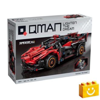   QMAN 91003 - Vörös Sárkány sportautó - 100% technic-kompatibilis építőjáték