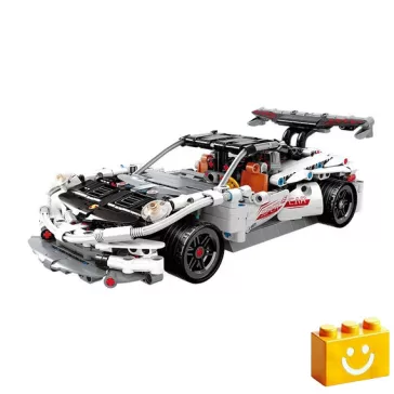   QMAN 91008 - Alabaster Glider fehér sportautó építőjáték - 100% technic-kompatibilis építőjáték
