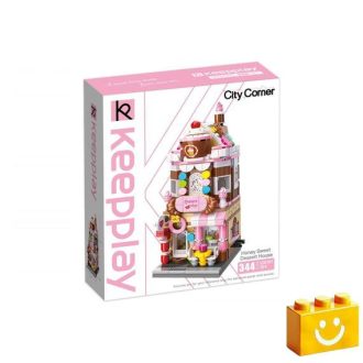   QMAN C0101 Keepplay - Édességház építőjáték - 100% kompatibilis minden más kedvelt márkával